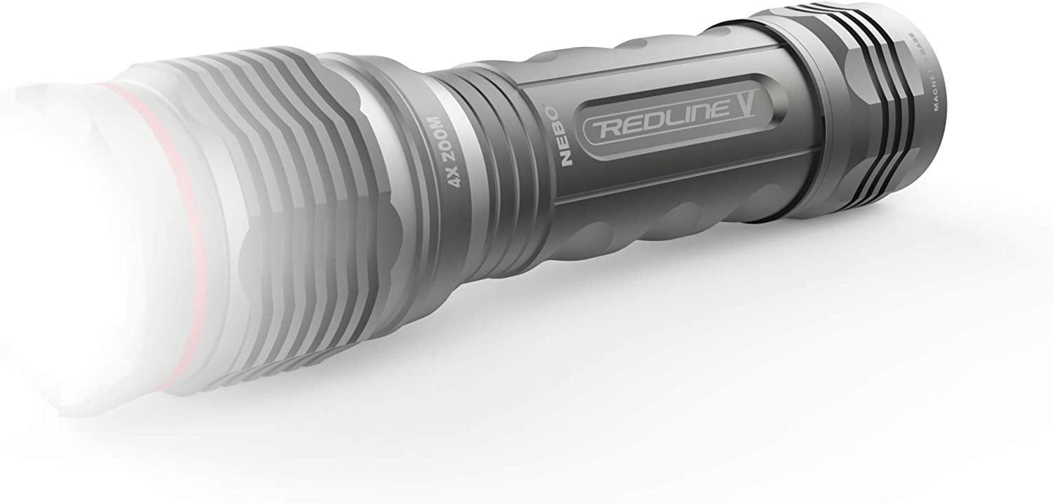 NEBO TOOLS 6639Redline V 500 Lumen Flashlight with 5 Modes and 4X Zoom