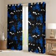 thumbnail image 2 of Feelyou Teens Blue Dirt Bike Blackout Curtains Set of 2 (52x84 Each), Motorcycle Extreme Sport Window Curtains, Graffiti Watercolor Curtains and Drapes, Curtains and Drapes Home Decor, 2 of 6