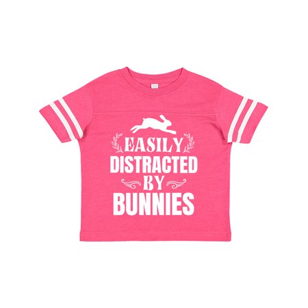 

Inktastic Easily Distracted by Bunnies Gift Toddler Boy or Toddler Girl T-Shirt