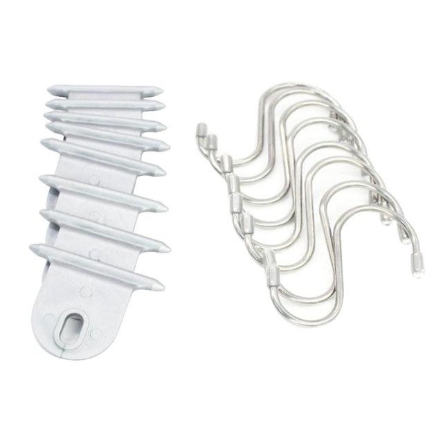 16pcs Rv Toldo Gancho para exteriores Camper Ropa Gancho Toldo Ropa Zapatos Afortunado Sencillez