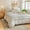 Cream Grey, variant on Move Over Sage Green Bedding Set Pom Poms Duvet Cover Set Twin Soft Washed Microfiber Three Layer Pom Poms Pattern No Filling