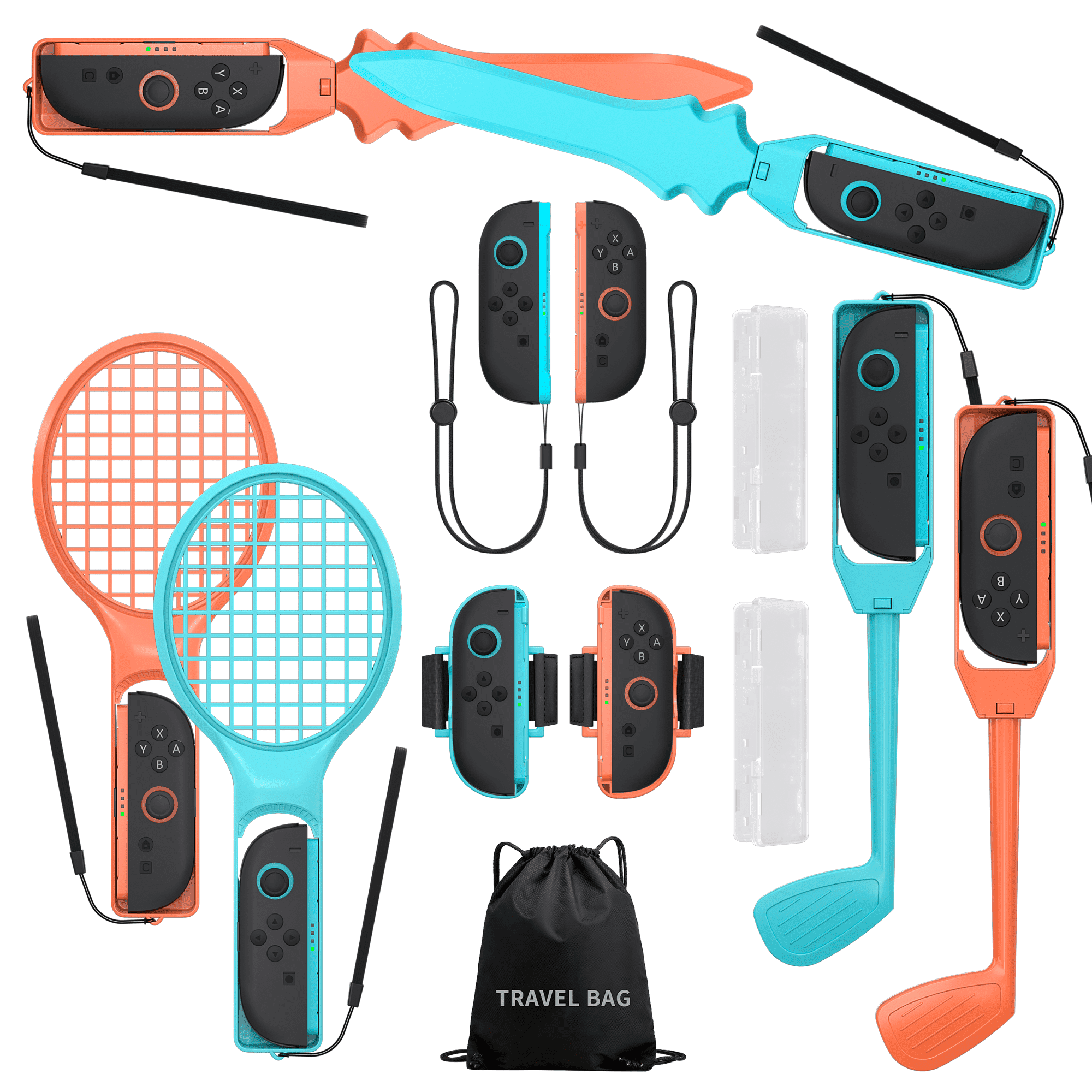 Perzomido 10 in 1 Switch Accessories Kit, Family Sports Bundle