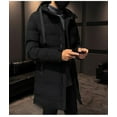 thumbnail image 6 of Municipal Clothing Men Winter Parka Long Section 2 Colors Warm Thicken Jacket Outwear Windproof Coat Hooded Plus Size, 6 of 6