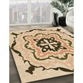 thumbnail image 2 of Ahgly Company Indoor Square Patterned Light Brown Area Rugs, 5' Square, 2 of 6