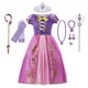 thumbnail image 1 of Vestidos de princesa de Disney para niñas, Cosplay de Rapunzel, ropa de verano para niños, Vestidos de malla, vestido de baile de graduación, traje de fiesta de cumpleaños Set3T Gao Jinjia LED, 1 of 2