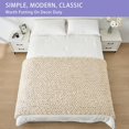 thumbnail image 3 of Chunky Knit Blanket Throw x Hand Knitted Chenille Throw Blanket Small Soft Thick Yarn Cable Knit Blanket Cute Rope Knot Crochet Throw Blankets for Couch Bed Sofa (Light ), 3 of 8