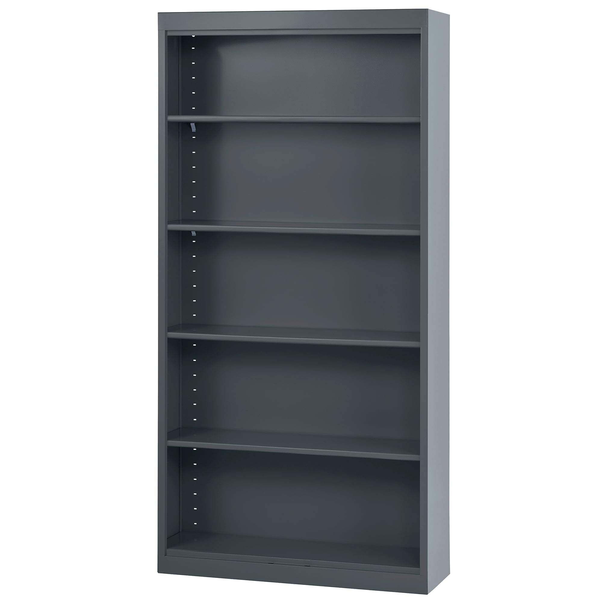 Sandusky Welded Steel Freestanding Bookcase Storage Cabinet, Charcoal
