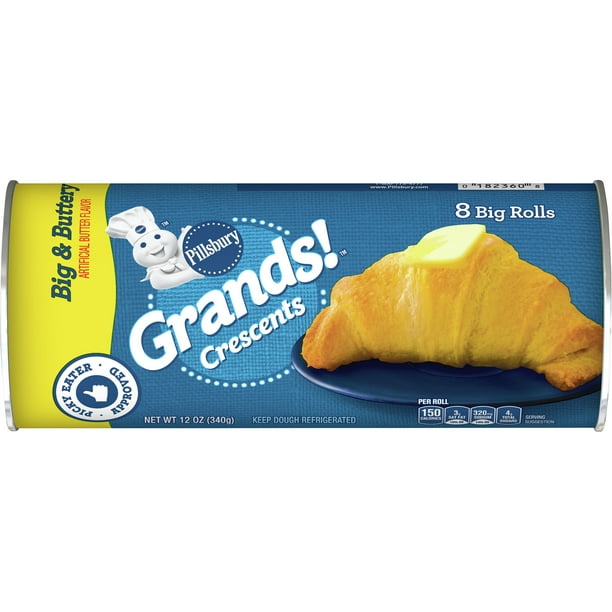 Pillsbury Grands! Crescent Rolls Big & Buttery, 8Ct 12oz