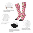 thumbnail image 3 of Fotbe Rose Flowers Calcetas Divertidas Estampadas para Hombre y Mujer, Calcetas de Algodón hasta la Rodilla para Caminar, Correr, Enfermería y Embarazo, 3 of 6