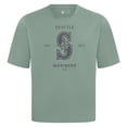 thumbnail image 2 of Men's Levelwear Green Seattle Mariners Crossway Oversized Luxe Signature Knit T-Shirt, 2 of 3