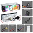thumbnail image 2 of Single Din Radio Car Stereo with Apple CarPlay & Android Auto, 6.5&rdquo; InCell Touchscreen Car Radio with 1080P Backup Camera, Mirror Link, Bluetoo, 2 of 9
