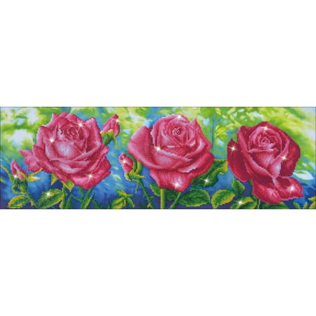 UPC: 4897073243641 | Diamond Dotz Diamond Embroidery Facet Art Kit 35.5 13.75 -Les Roses du Jardin