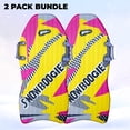 thumbnail image 1 of Wham-O Snowboogie 40" Air Thunder, Single Rider Snow Sled with Side Handles for 6+ Kids - Yellow Pink - 2 Pack, 1 of 7