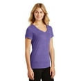 thumbnail image 4 of District Made Ladies Perfect Tri V Neck Tee-XS (Purple Frost), 4 of 6