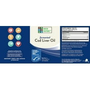 Green Pasture Fermented Cod Liver Oil Non-Gelatin Capsules, 120 Ct