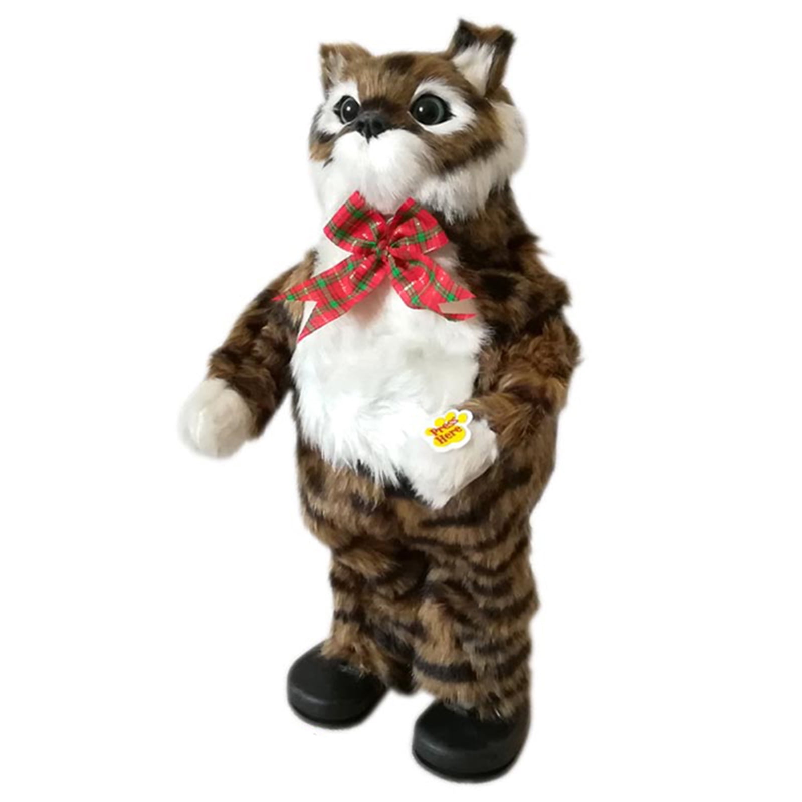 Electric Rolling Cat Tumbling Toy Cat Plush Toy Can Make Sound