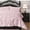Baby Pink, variant on 500-Thread Count 100% Egyptian Cotton Pinch Pleated Pintuck Design 3pc Duvet Cover Set , With Zipper Closure & Corner Ties - OverSize Queen Size ( 98" x 98" ) Inches, (Med. Blue)