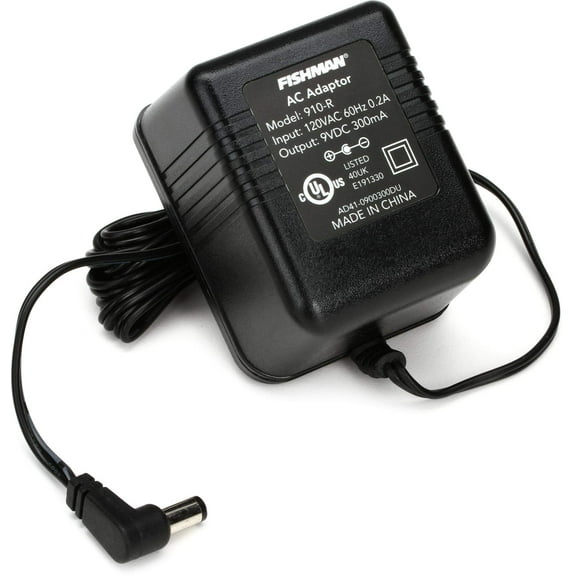 Fishman 910R Power Supply, 120VAC to 9VDC