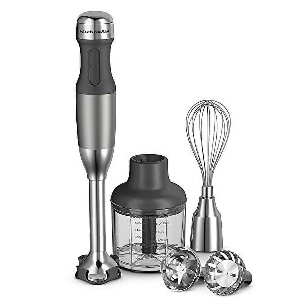  KitchenAid KHB2351CU 3-Speed Hand Blender - Contour Silver, 8  inches: Electric Hand Blenders: Home & Kitchen