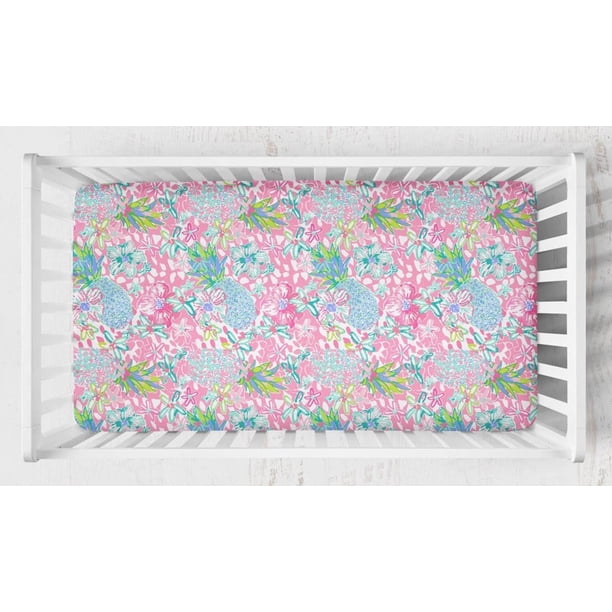 Juego de cuna Preppy Summer Nursery Starter Bedding Set