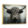 thumbnail image 2 of Designart "Cattle Of Wisdom II" Animals Floater Framed Canvas Art Print, 2 of 7