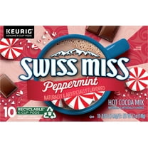 Swiss Miss Peppermint Hot Cocoa, Keurig Single-Serve K-Cup Pods, 10 Count