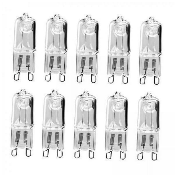Bombillas halógenas,Lámpara halógena Bombillas para horno Bombillas halógenas G9,Bombillas halógenas G9 de 28 W Lámparas colgantes,Luces para gabinetes Luces de paisaje Lámparas de pie