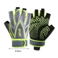 thumbnail image 5 of Tnobhg 1 Pair Adjustable Padded Half Finger Bicycle Gloves Shock-Absorbing Anti-Slip Breathable MTB Road Biking Gloves Sports Supplies, 5 of 7