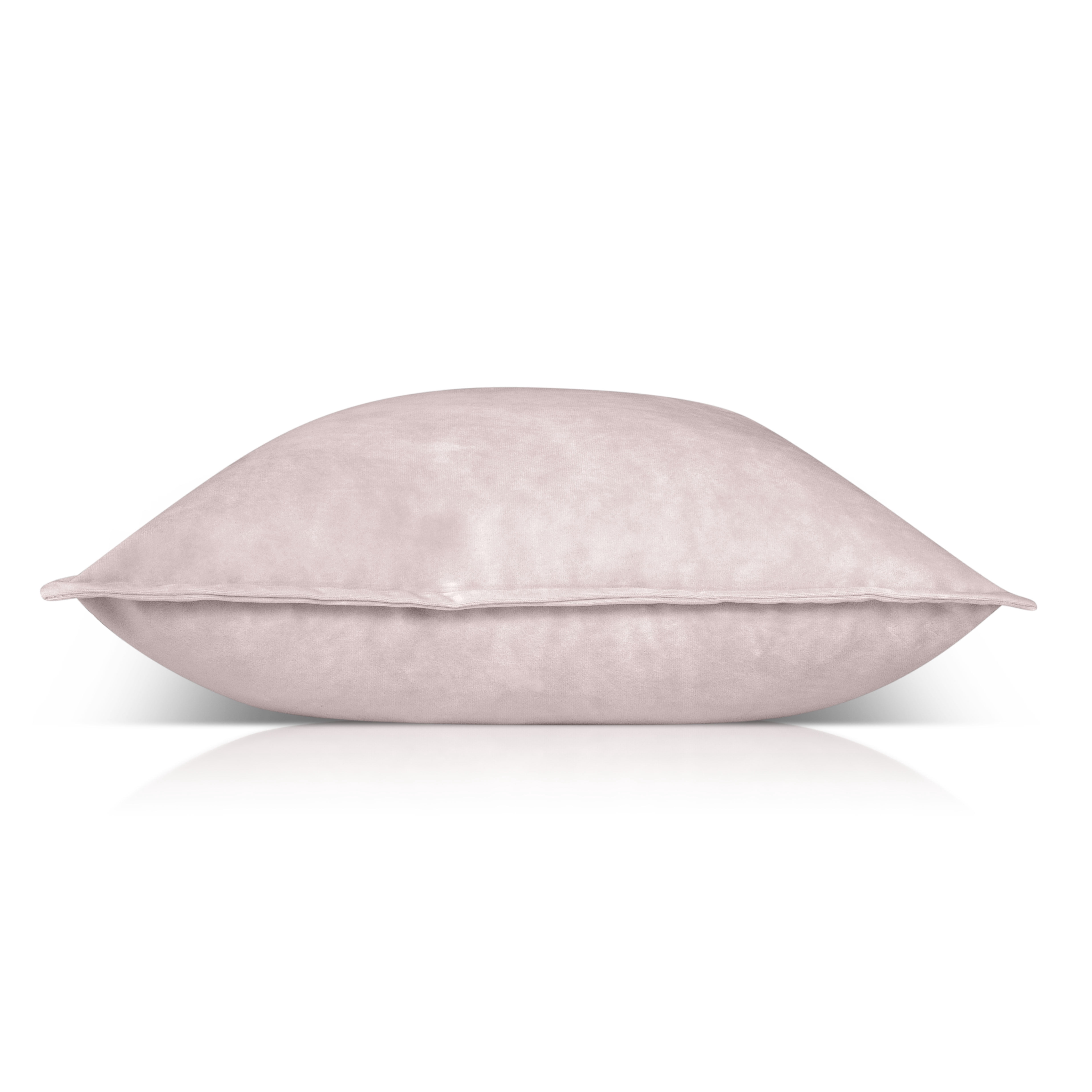 Better Homes & Gardens Feather Filled Velvet Square & Mongolian Faux Fur Oblong Decorative Throw Pillows, Blush & Gray, 2 Piece Set