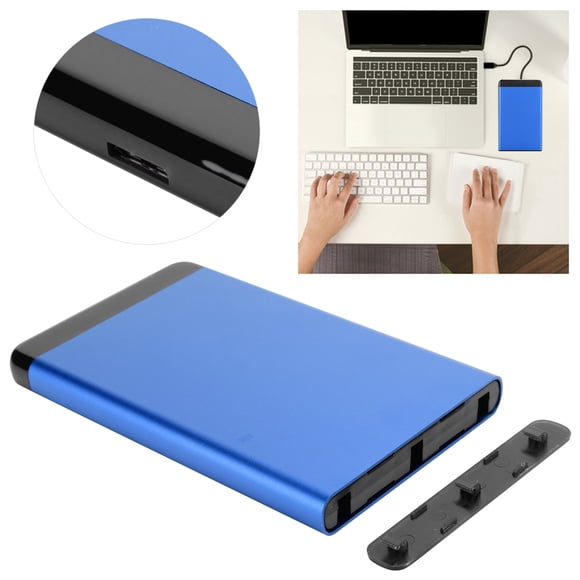 Portable 2.5in SSD HDDAluminum Alloy Enclosure 8TB, USB3.0, Plug and Play, High Speed Transmission, Tool Free Installation with Windows98SE ME 2000 XP 7 8 10 or Higher