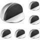 thumbnail image 1 of Set of 6 Adhesive Stainless Steel Door Stops/Stops, Blocks with Rubber Bumpers, Floor Door Stop Protection for Doors and Walls (Silver), 1 of 4