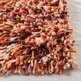 thumbnail image 4 of Safavieh Rio Shag Collection SG960P Handmade 1-inch Thick Runner, 2'3" x 6' , Rust / Ivory, 4 of 4