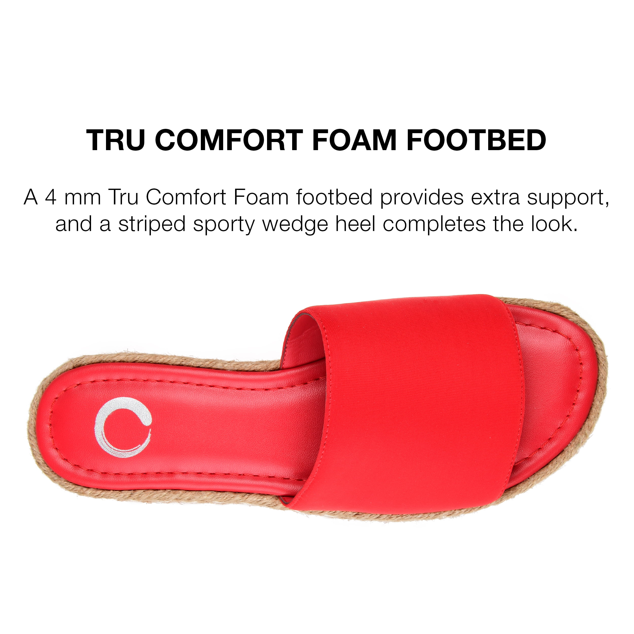 Journee Collection Womens Rosey Tru Comfort Foam Wedge Heel Espadrille Sandals