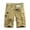 Khaki, variant on WREESH Men's Cargo Shorts Summer Fashion Solid Color Casual Shorts Multi-Pocket Cargo Shorts Outdoor Workout Shorts Olive Green