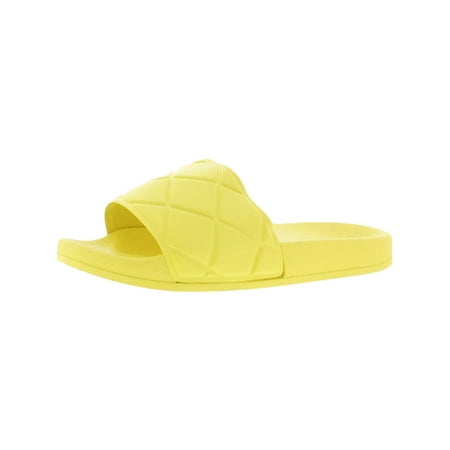 

French Connection Squishy Women s Quilted Pool Slide Flat Sandal