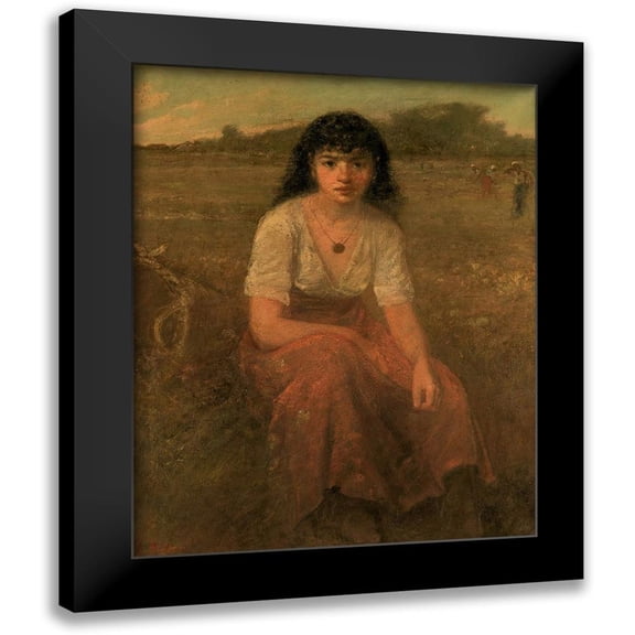 Fuller, George 12x14 Black Modern Framed Museum Art Print Titled - The Quadroon