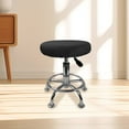 thumbnail image 3 of Shisuyan Housses de Chaise en Tissu Housse de Tabouret Tissu Noir 1Ensemble 11.8X11.8X0.4In, 3 of 9