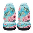 thumbnail image 5 of XYZCANDO 2 Piece Car Seat Covers for Interior Car Front Seat Covers Breathable Stretchy, Van SUV Vehicle Front Seats Protector,Underwater Sea Turtle, 5 of 10