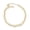 Off-White, variant on Kaash Custom Women's CZ Stone Fine Ankle Bracelet, 8"+2" inch Adjustable Size in Brass Mertal