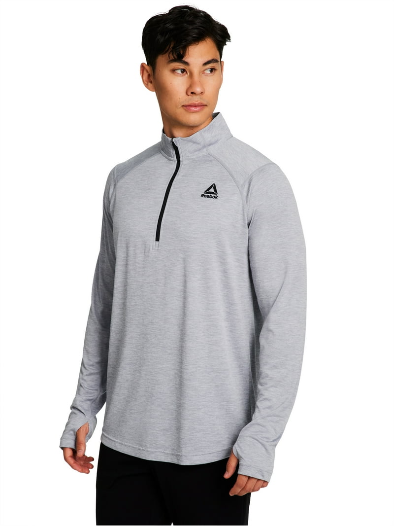 Reebok Men's and Big Men's Trail Quarter-Zip Active Pullover Shirt
