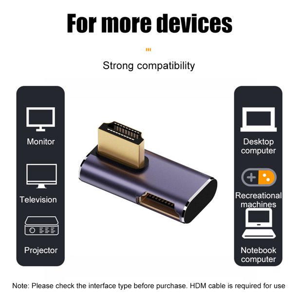 8K 60Hz Laptop TV Adapter Support 4K 120Hz 48Gbps Converter Splitter for MacBook