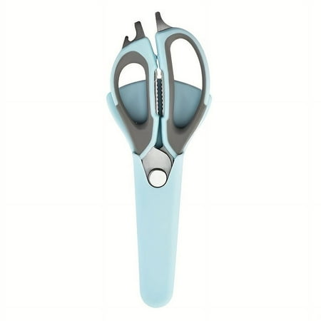 9" Black Heavy-Duty Kitchen Shears with Safety Cover – Stainless Steel Multipurpose Scissors for Cooking, Meat, Herbs & Everyday Prep with Cushioned Ergonomic Grip