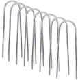 thumbnail image 1 of 8 Pcs Piquets de Vent pour Trampolines Embouts Tranchants en U Robustes Sécurité, 6 Pouces, 1 of 4