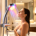 thumbnail image 4 of HIBIBUD 2026 New Led Multicolor 7 Colors Rainbow Shower Head, Water Glow Led Light Shower Head Automatically Changing Handheld Showerhead, for Bathrooms, Showers, Home Decor, Mood Lighting, 4 of 6