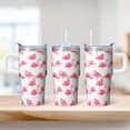 thumbnail image 2 of Flamingo Lover Tumbler with Handle 20OZ Insulated Coffee Cup Gifts for Women Suitable for Birthday Christmas Occasions Daily Hydration Travel Picnics, 2 of 6