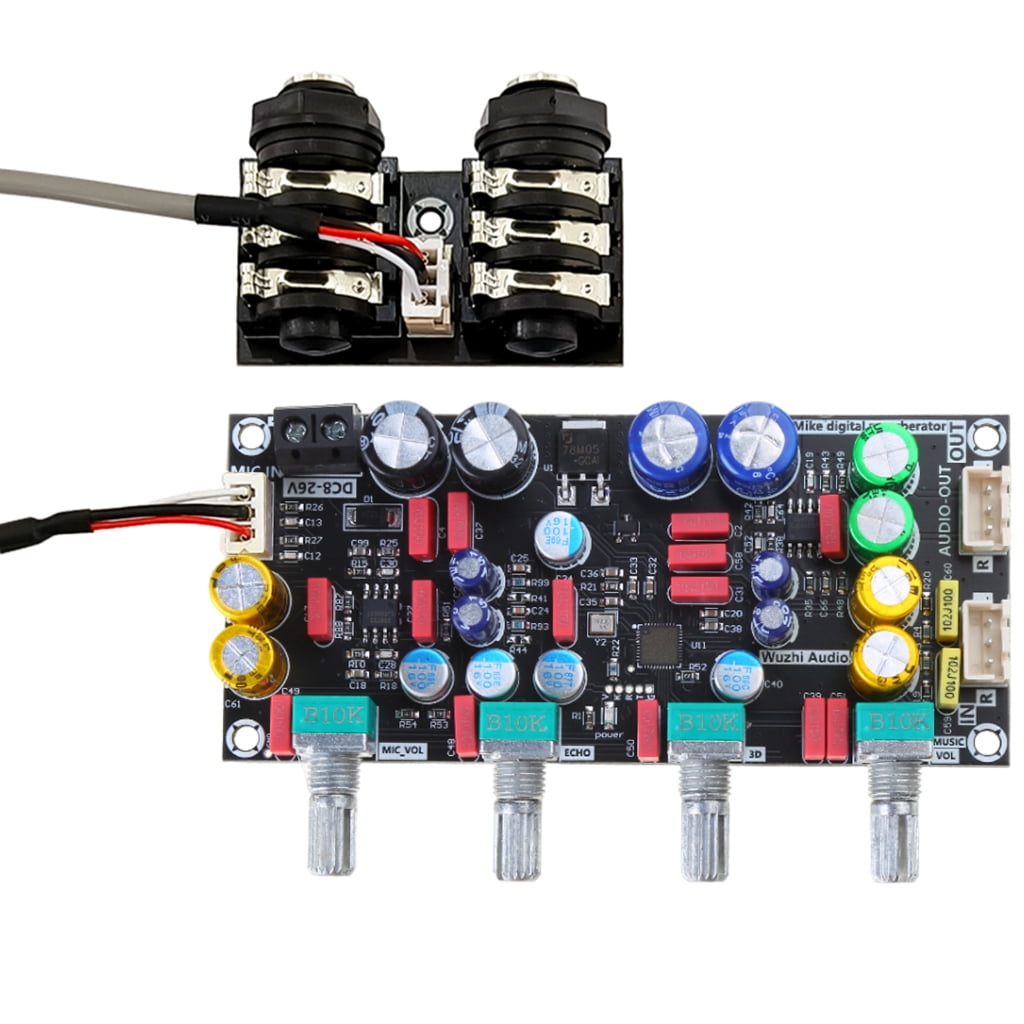 Microphone Plate Reverberation Board KTV- Microphone Preamplifier Board DC8V-26V