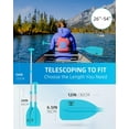 thumbnail image 4 of Telescoping Emergency Paddle 21''-42''/26''-54'' Aluminum Shaft for Kayaking Boating Canoeing  Tubing, 4 of 6