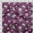 thumbnail image 4 of oneOone Cotton Cambric Purple Fabric Sea Diy Clothing Quilting Fabric Print Fabric By Yard 56 Inch Wide, 4 of 4