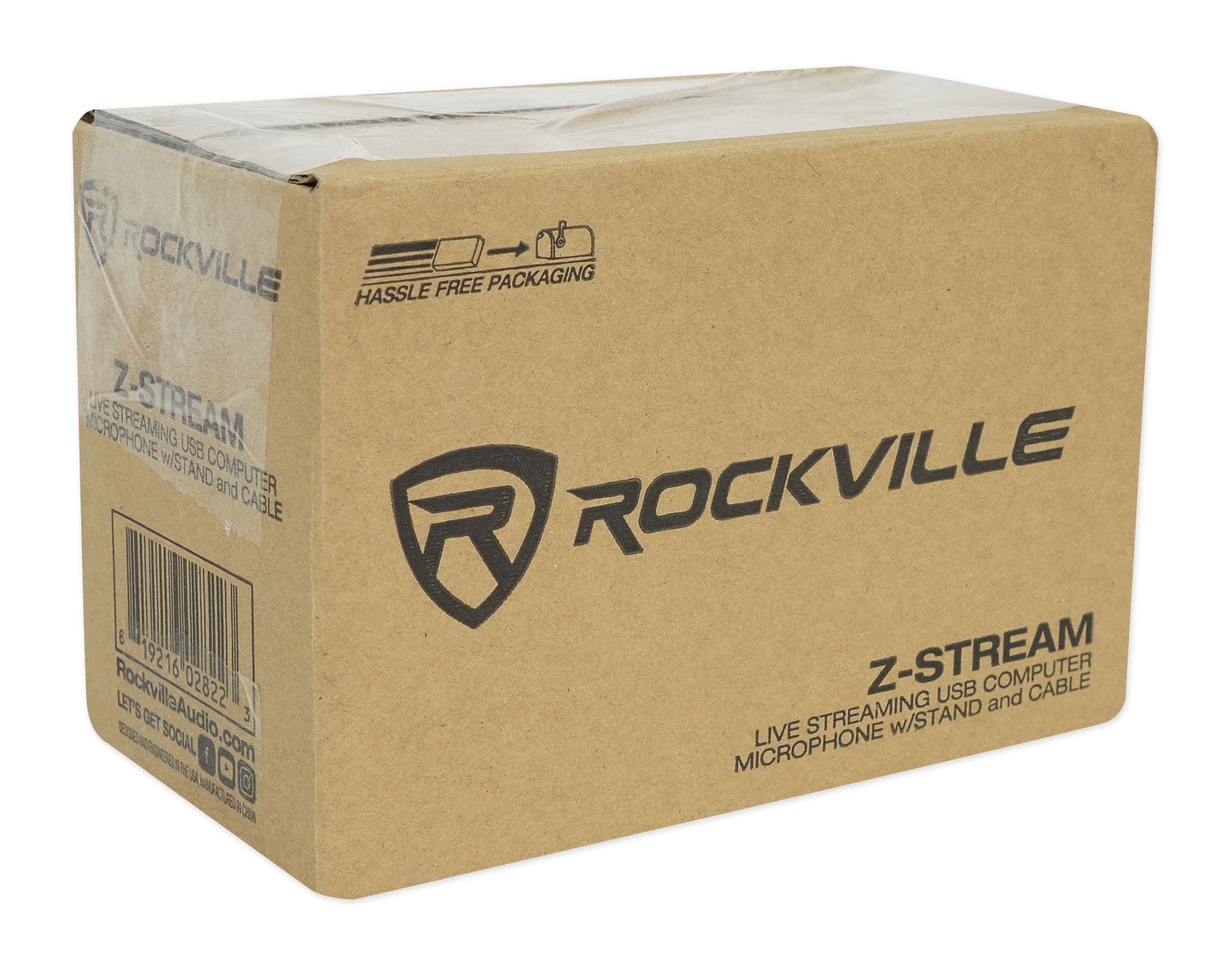 Pair Rockville APM6B 6.5" 350w Studio Monitors+USB Condenser Computer Microphone
