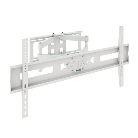 CorLiving Full Motion Flat Panel White Wall Mount for 37&quot; - 70&quot; TVs